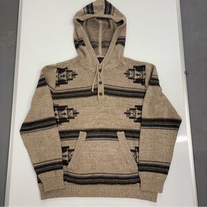 Pendleton Men’s Ombre Trailside Wool Hooded Sweater XL NWT